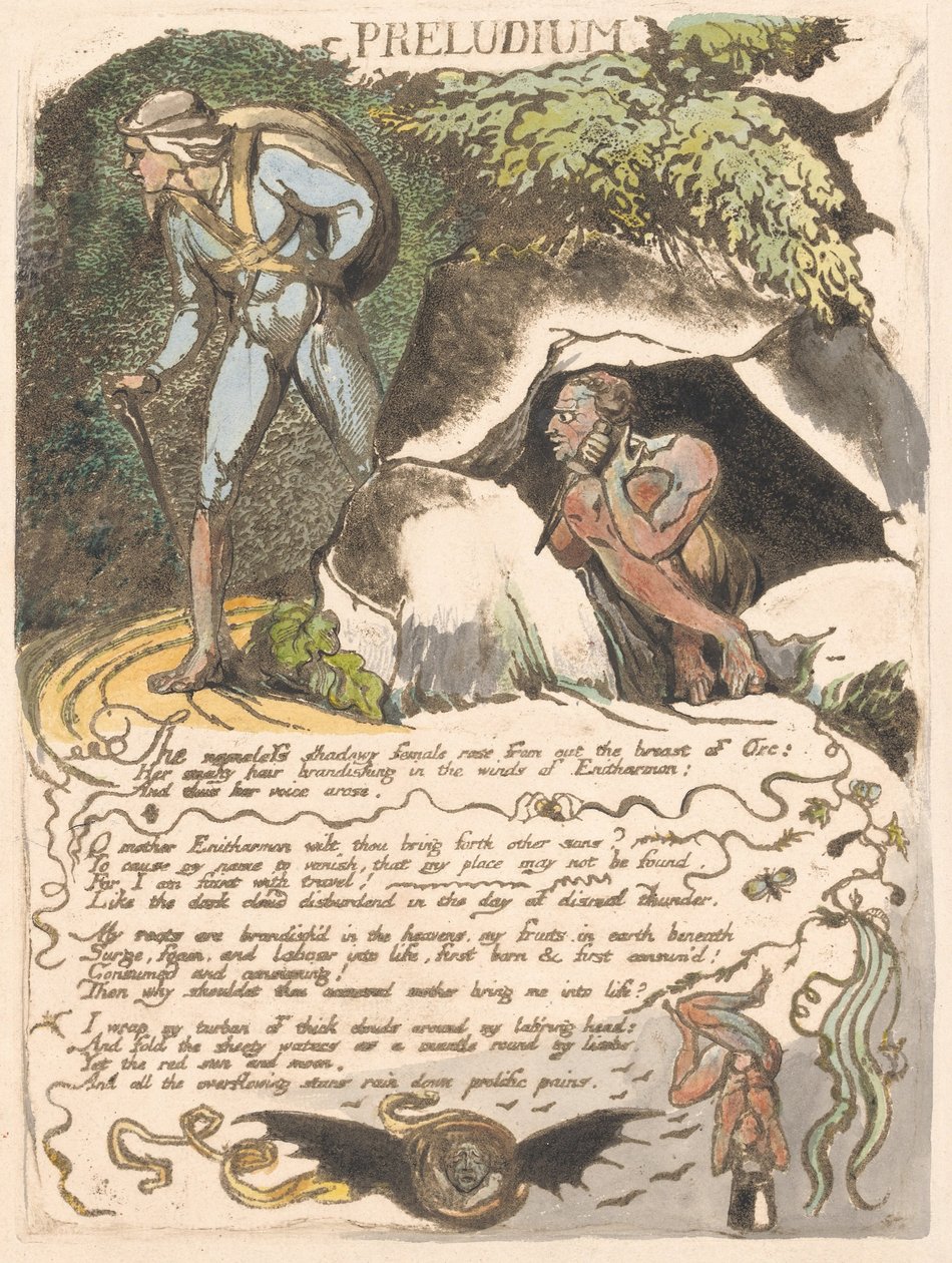 Európa. A prófécia, 3. tábla, Preludium alkotó: William Blake
