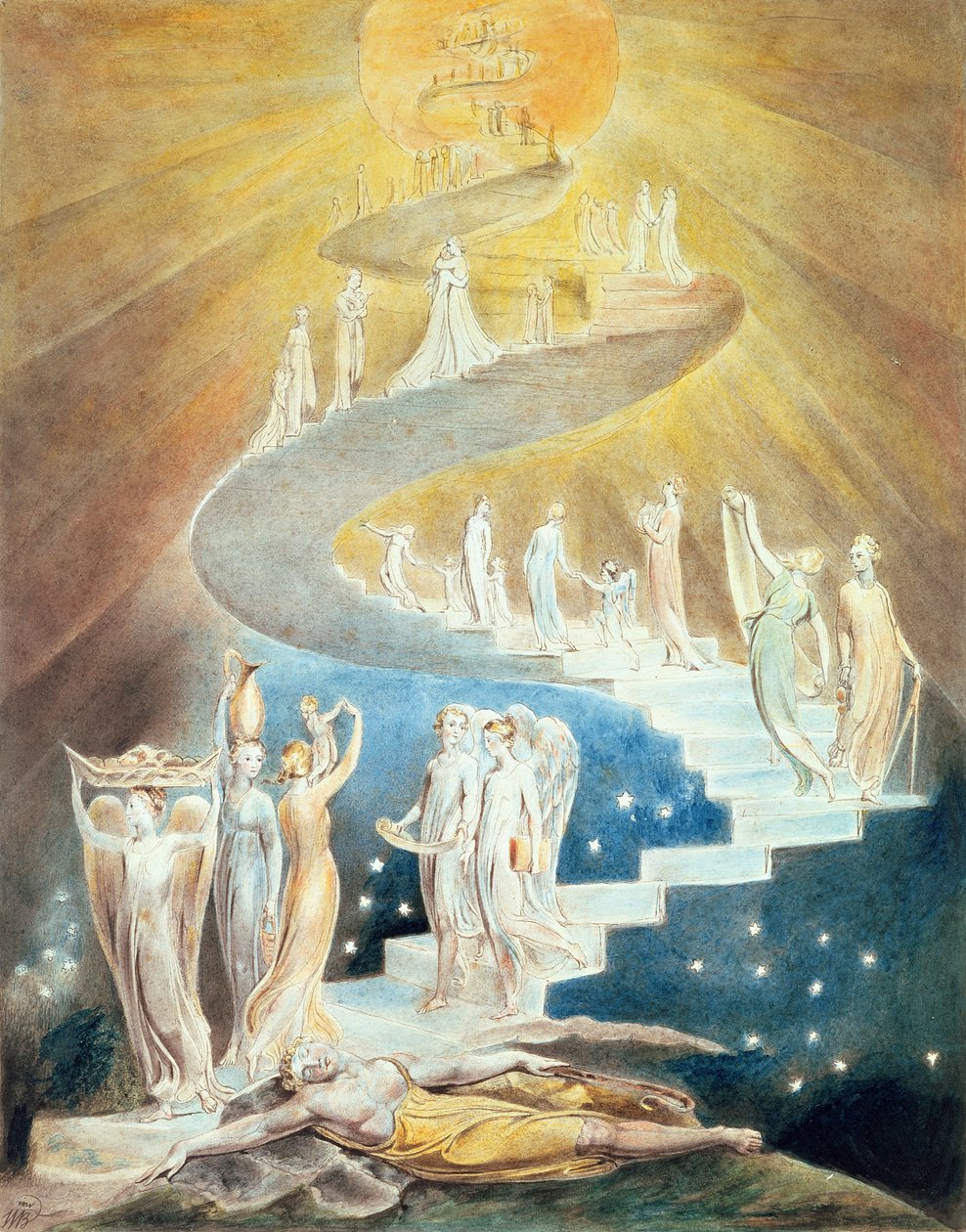 Jákob létrája alkotó: William Blake