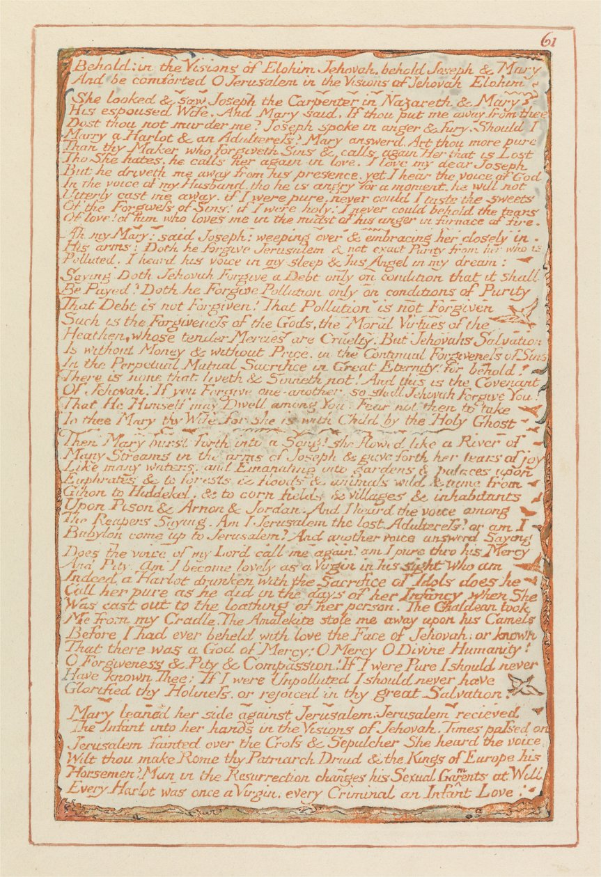 Jeruzsálem, 61. tábla, alkotó: William Blake
