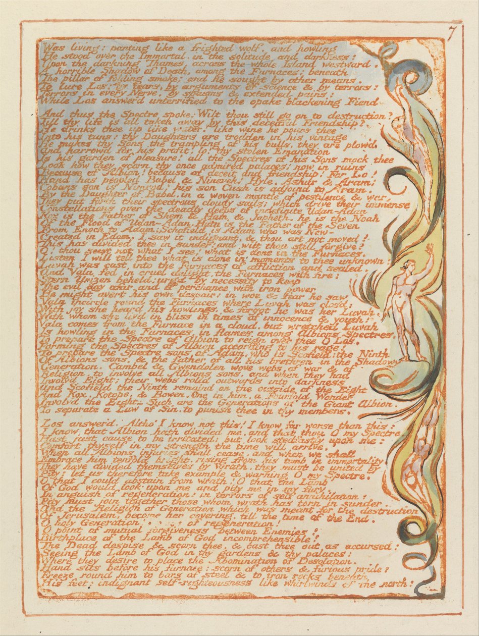 Jeruzsálem, 7. tábla, lihegve élt… alkotó: William Blake