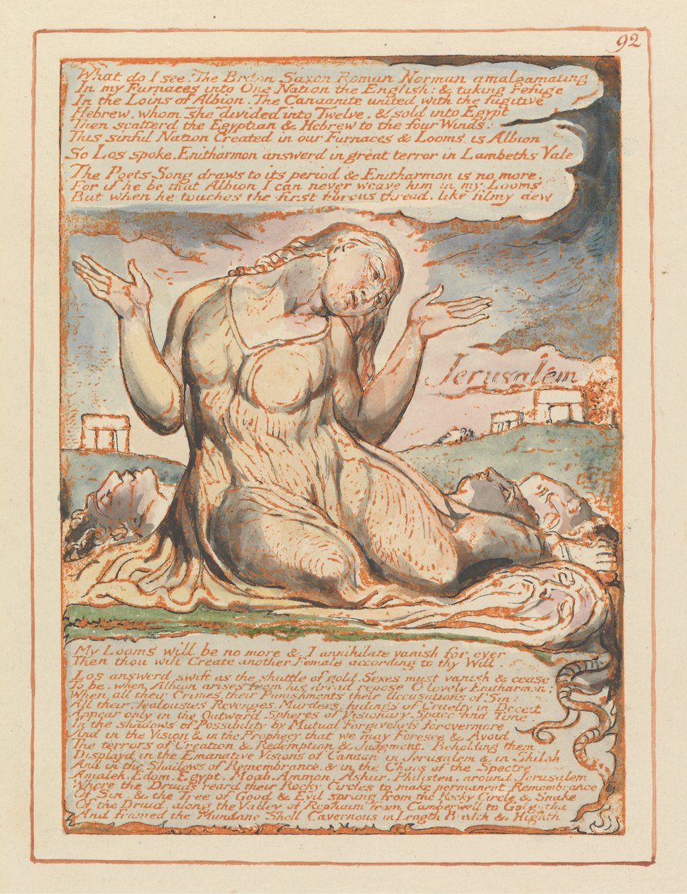 Jeruzsálem, 92. tábla, mit látok! .... alkotó: William Blake