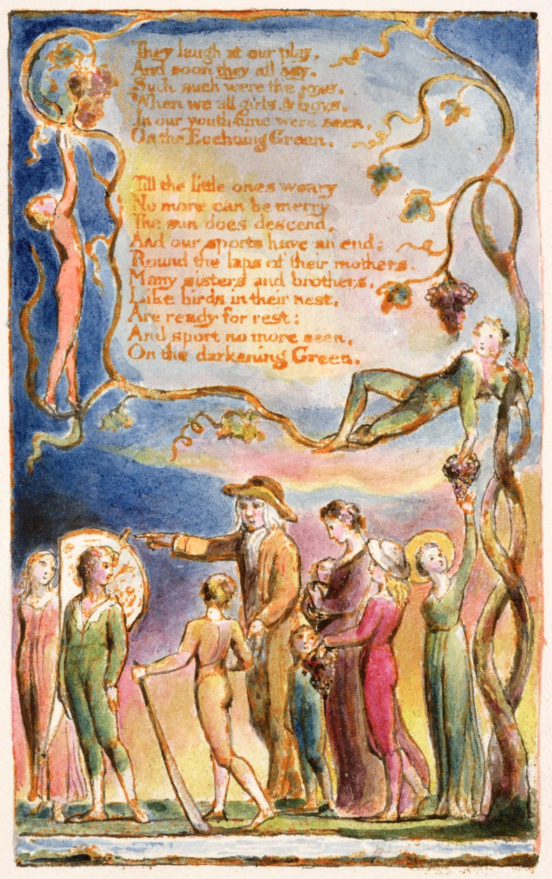 P.125-1950.pt7 A visszhangzó zöld (folyt.): 7. lemez a Songs of Inocence and of Experience-ből (AA másolat) 1815-26 körül (rézkarc, tinta és wc) alkotó: William Blake