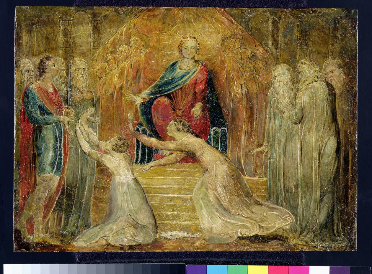 PD.28-1949 Salamon ítélete, 1800 körül (tempera rézön) alkotó: William Blake