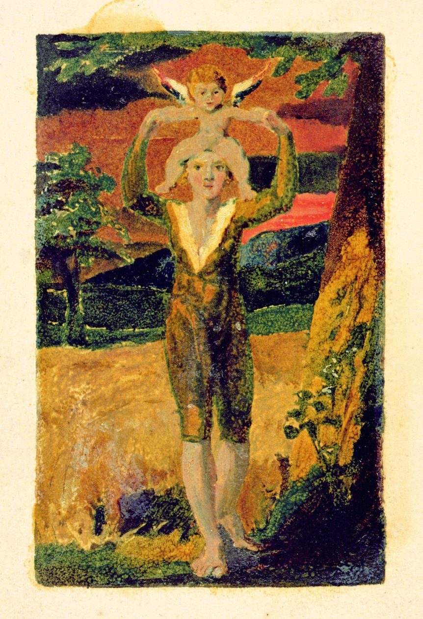 „Songs of Experience”, 31. tábla, 1794 (színes nyomtatott domborművés) alkotó: William Blake