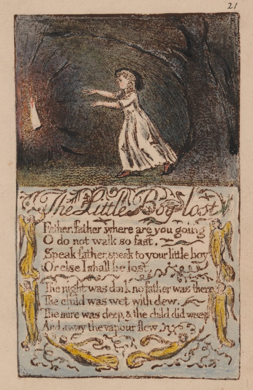 Az ártatlanság és a tapasztalat dalai, 21. lemez, alkotó: William Blake