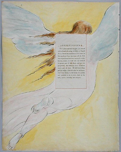 The Fatal Sisters, 68. terv a Thomas Gray verseiből, 1797-98 (wc tollal és tintával papíron) alkotó: William Blake
