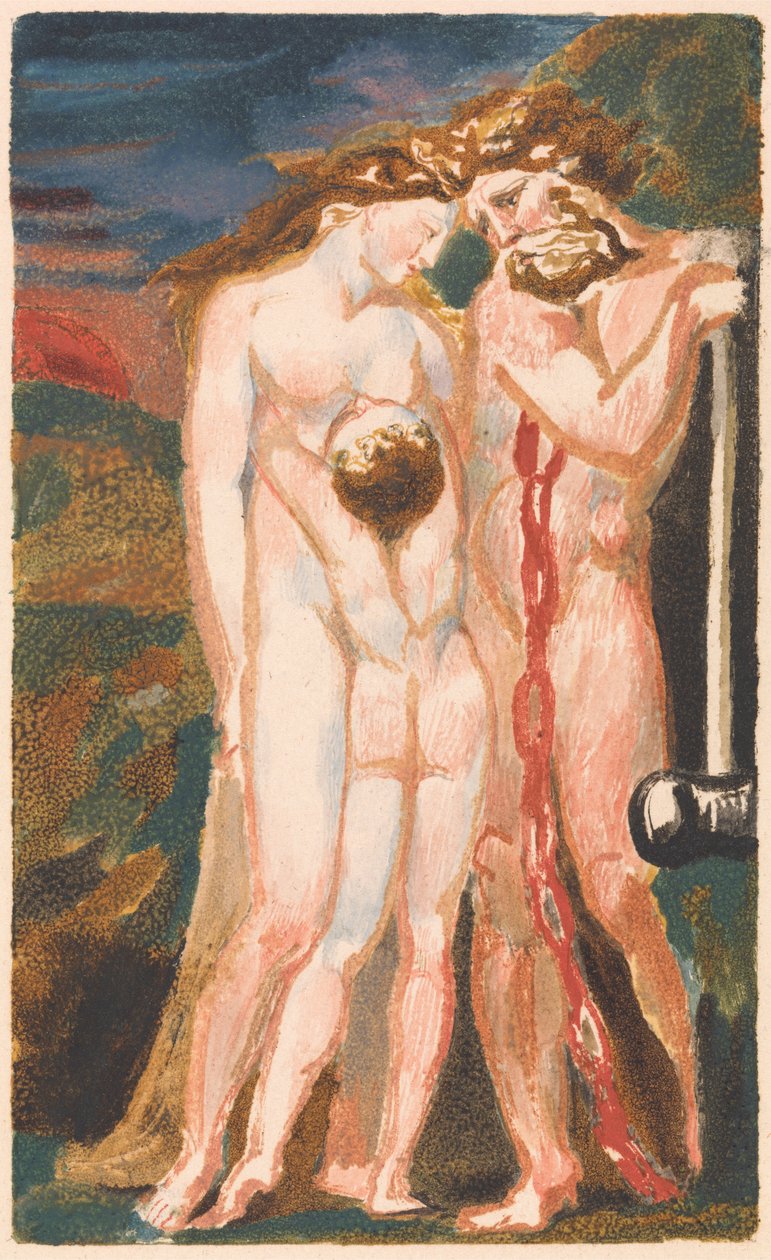 Urizen első könyve, 18. lemez (Bentley 21) alkotó: William Blake