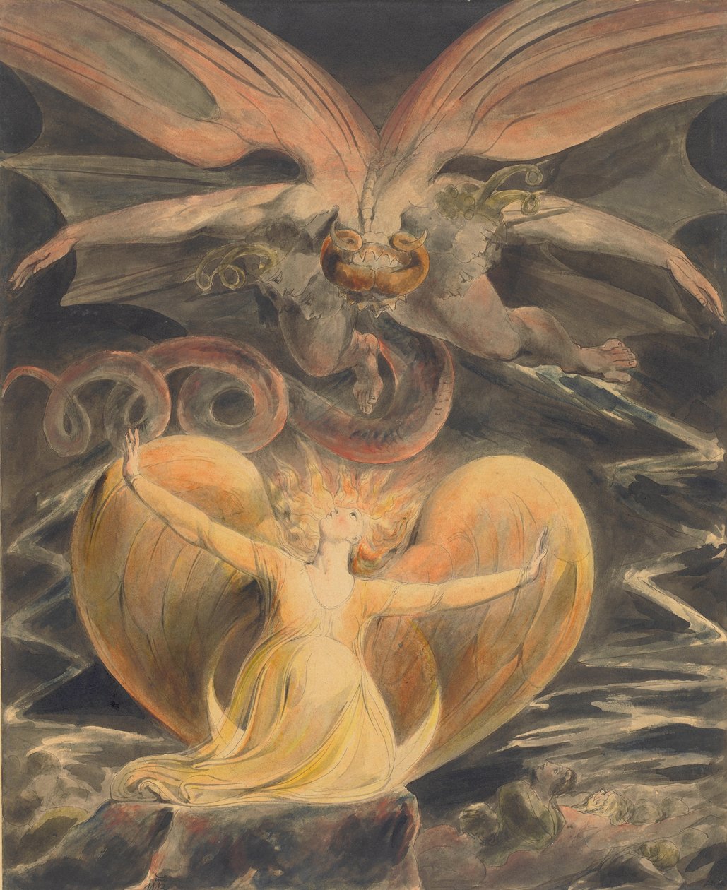 A Nagy Vörös Sárkány és a Napba öltözött nő alkotó: William Blake