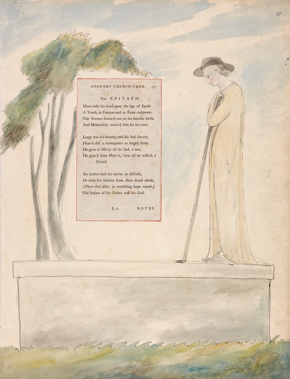 Thomas Gray versei, Design 115 alkotó: William Blake