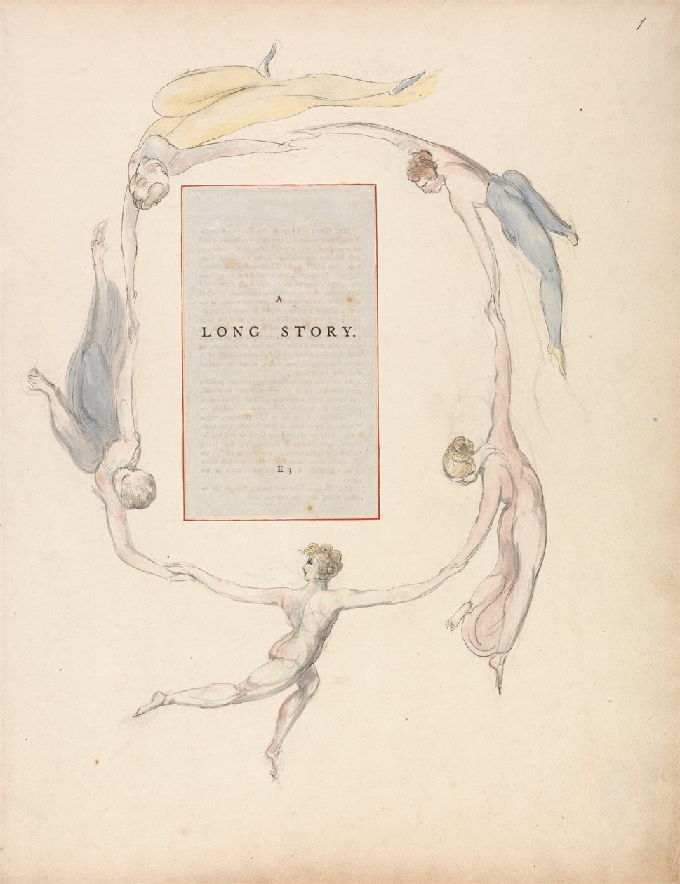 Thomas Gray versei, Design 23, Hosszú történet. alkotó: William Blake