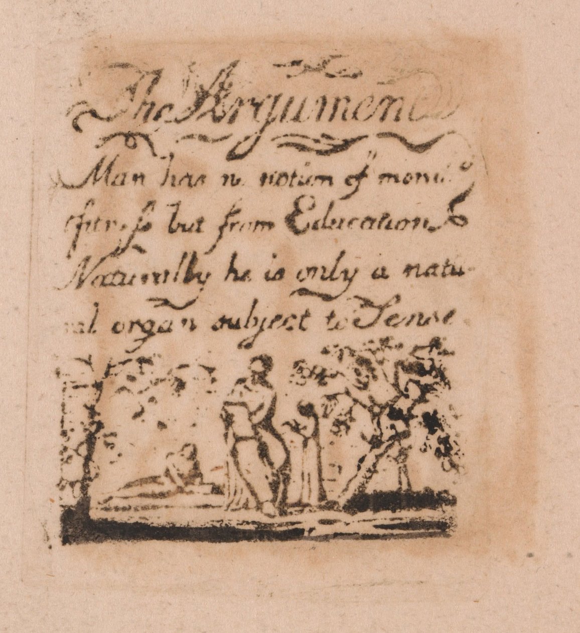 Nincs természetes vallás, 2. tábla, Az érv. . . . (Bentley a3) alkotó: William Blake