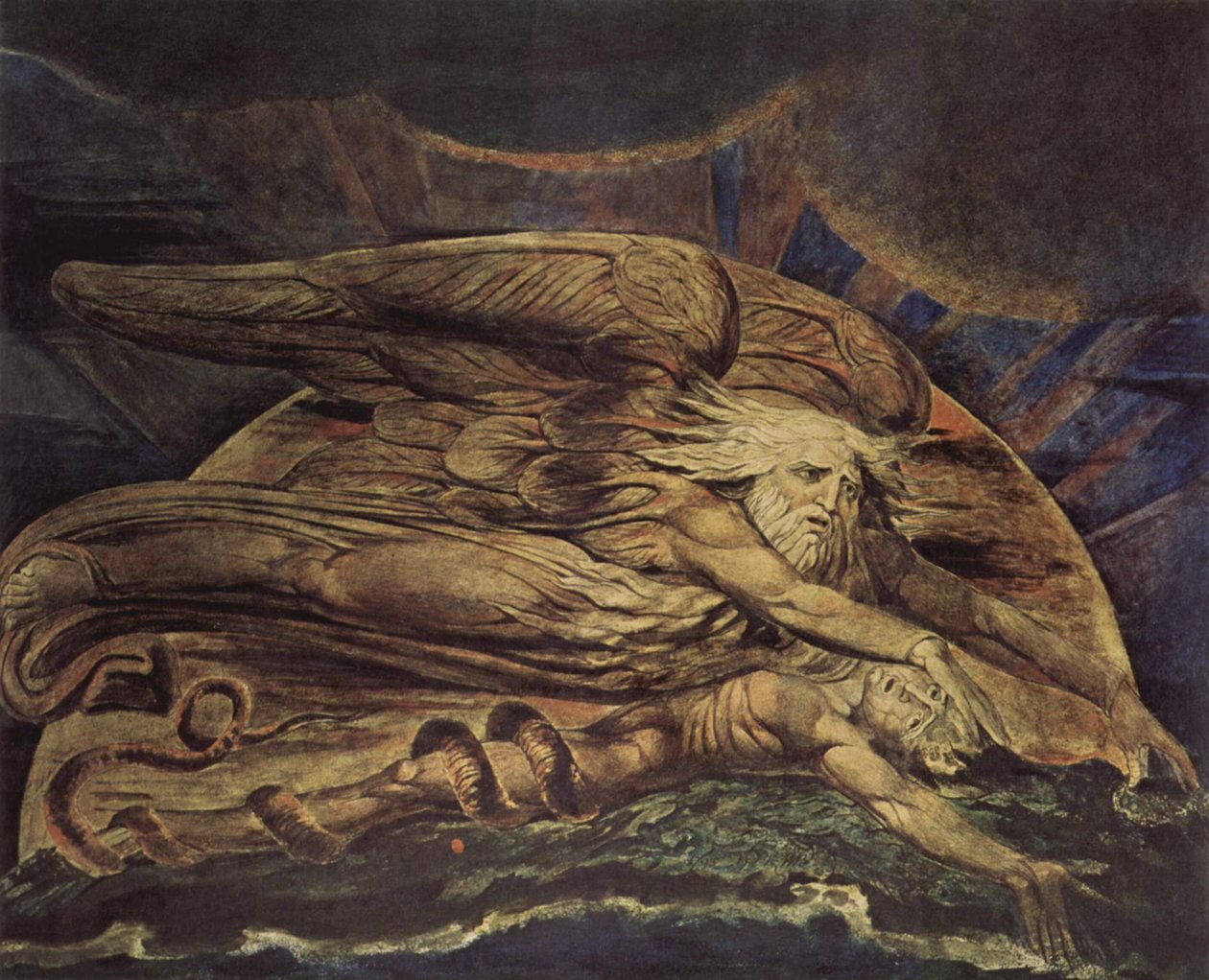 És Elohim teremtette Ádámot alkotó: William Blake