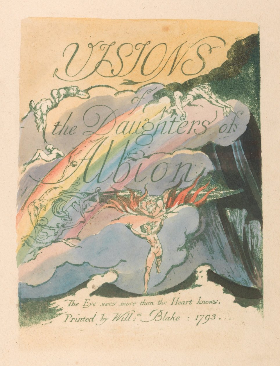 Visions of the Daughters of Albion, 2. lemez, címlap alkotó: William Blake