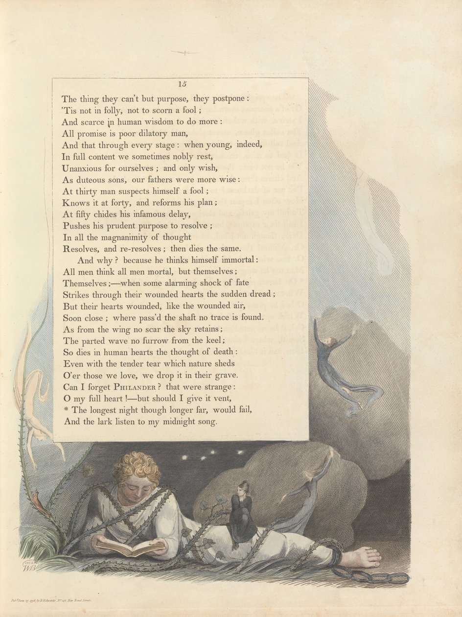 Fiatalok éjszakai gondolatai, 15. oldal, alkotó: William Blake
