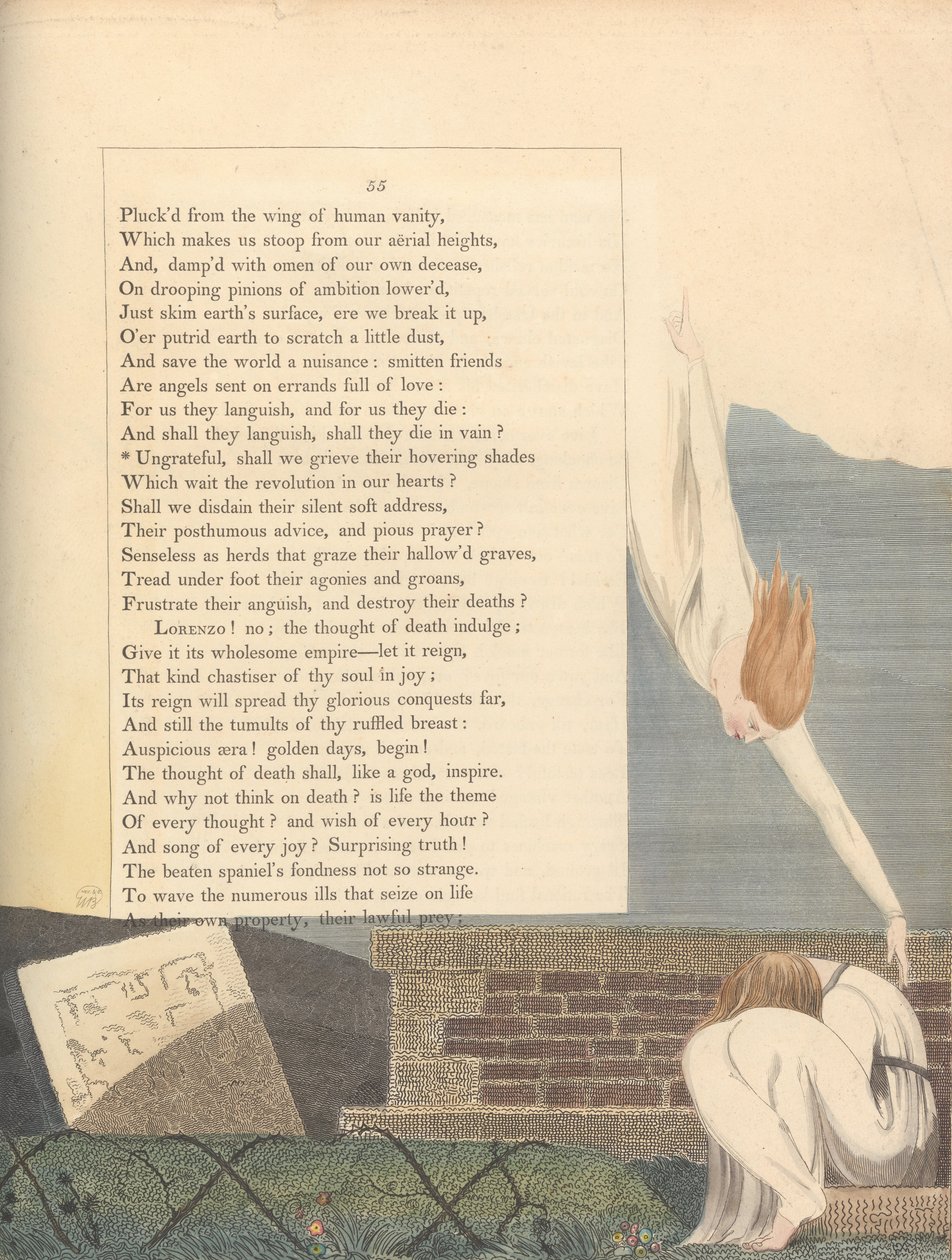 Fiatalok éjszakai gondolatai, 55. oldal, alkotó: William Blake
