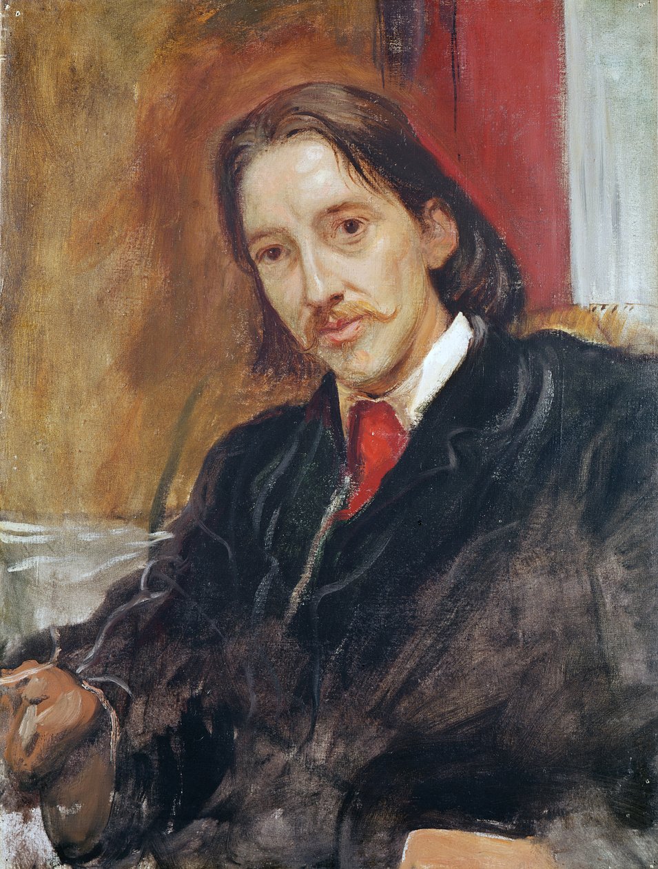 Robert Louis Stevenson (1850-1894) portréja 1886 alkotó: William Blake Richmond