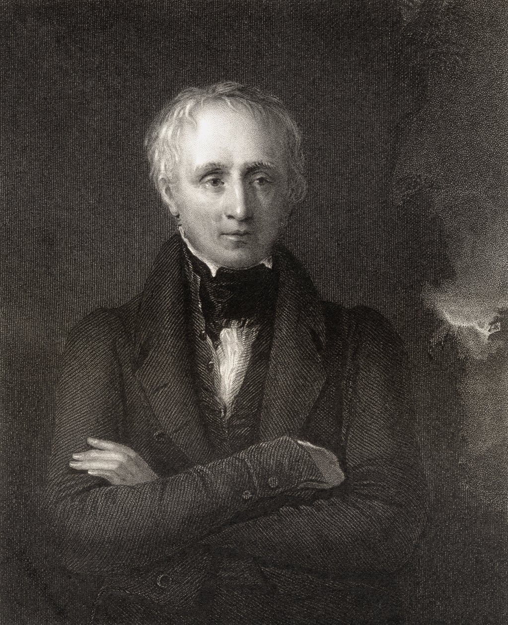 William Wordsworth, John Cochran (fl.1821-65) metszet, a National Portrait Gallery IV. kötetéből, megjelent 1835 körül alkotó: William Boxall