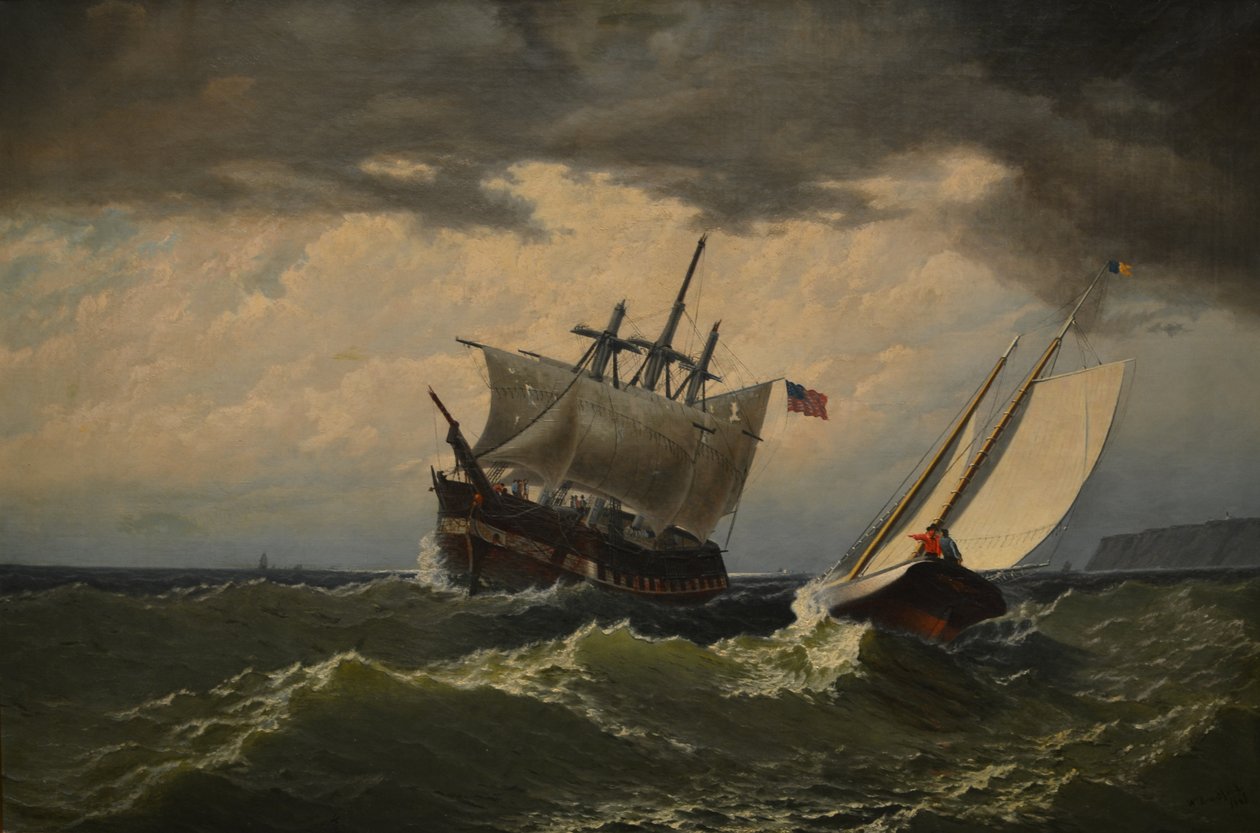 A vihar után alkotó: William Bradford