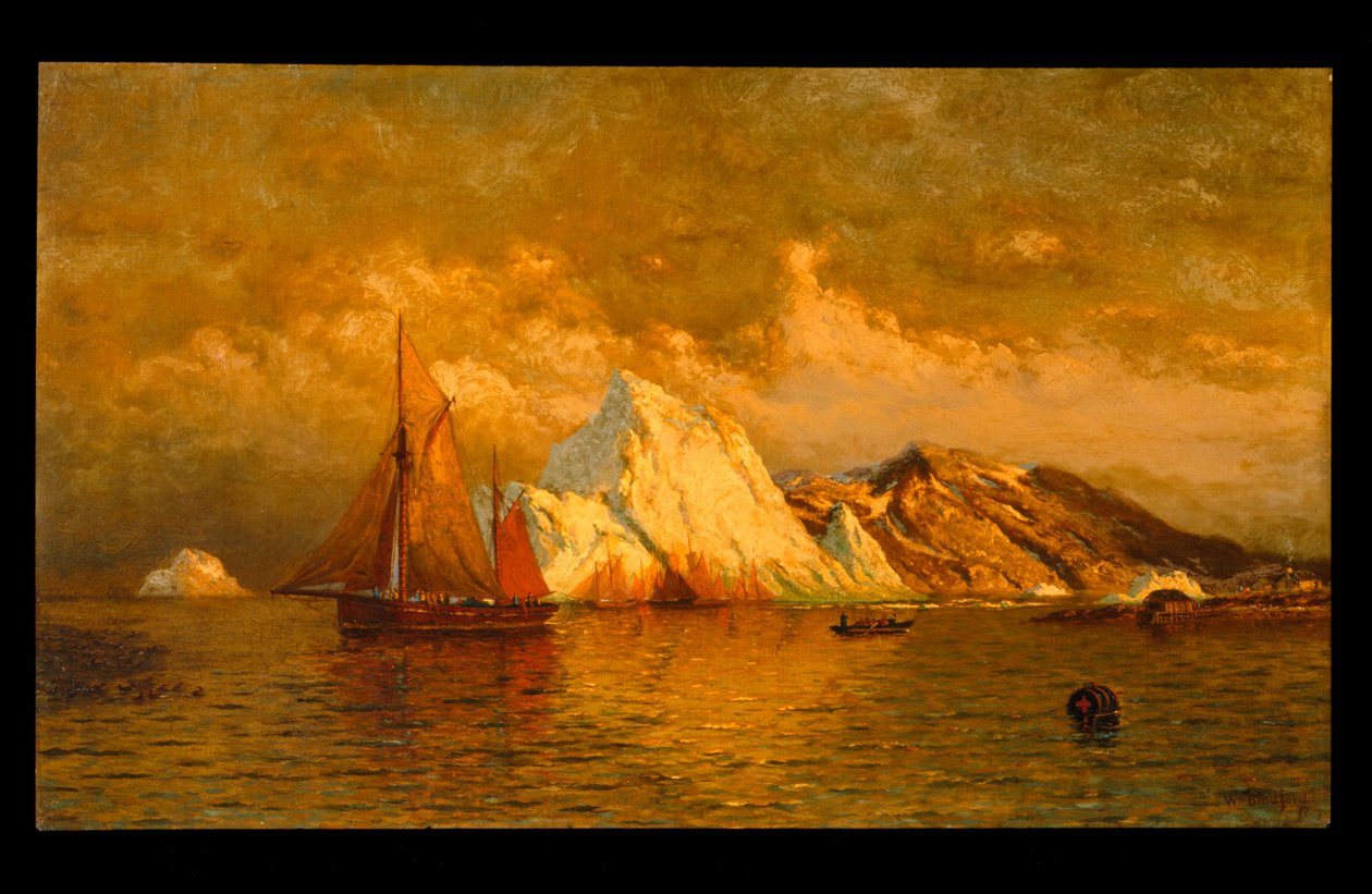 Near Midnight, Labrador, 1880 körül alkotó: William Bradford