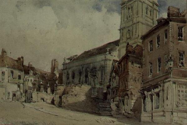 All Hallows Church, Worcester (wc, papír) alkotó: William Callow