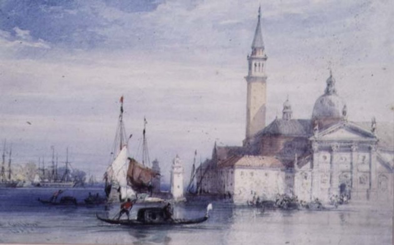 San Giorgio, Velence, 19. század alkotó: William Callow