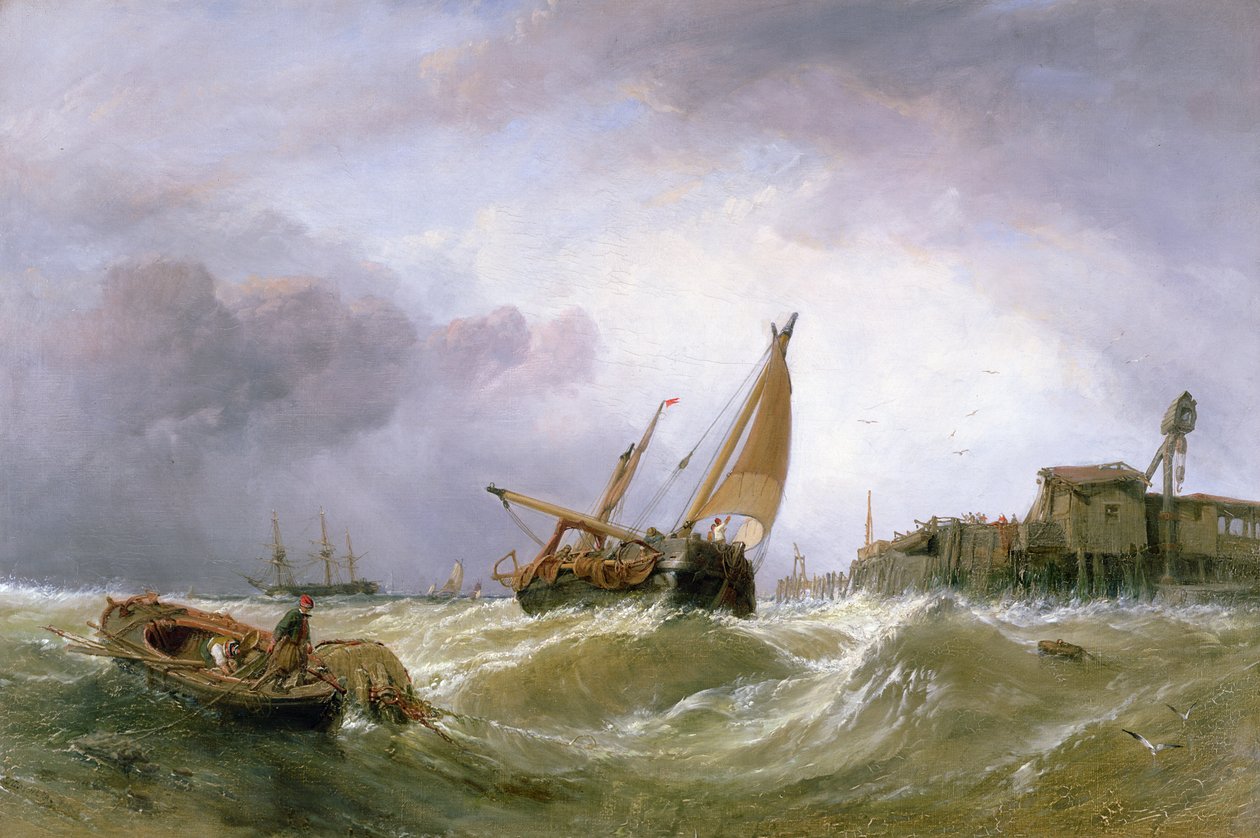 A Texel folyó alkotó: Clarkson Frederick Stanfield