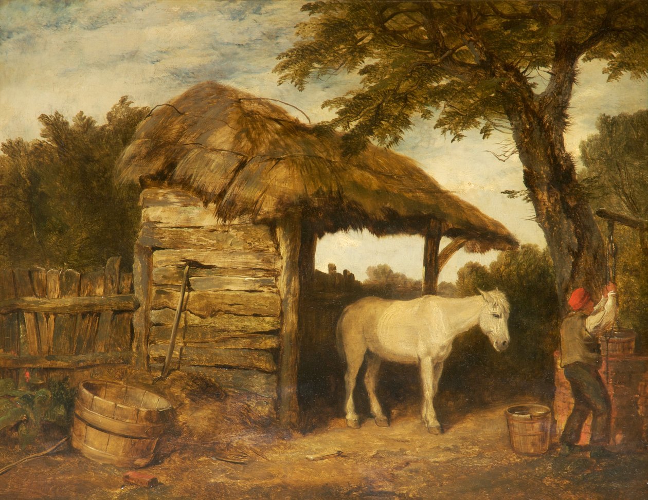 Rusztikus fészer, 1800-47 körül alkotó: William Collins