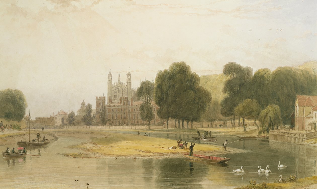 Eton College, 1827 alkotó: William Daniell