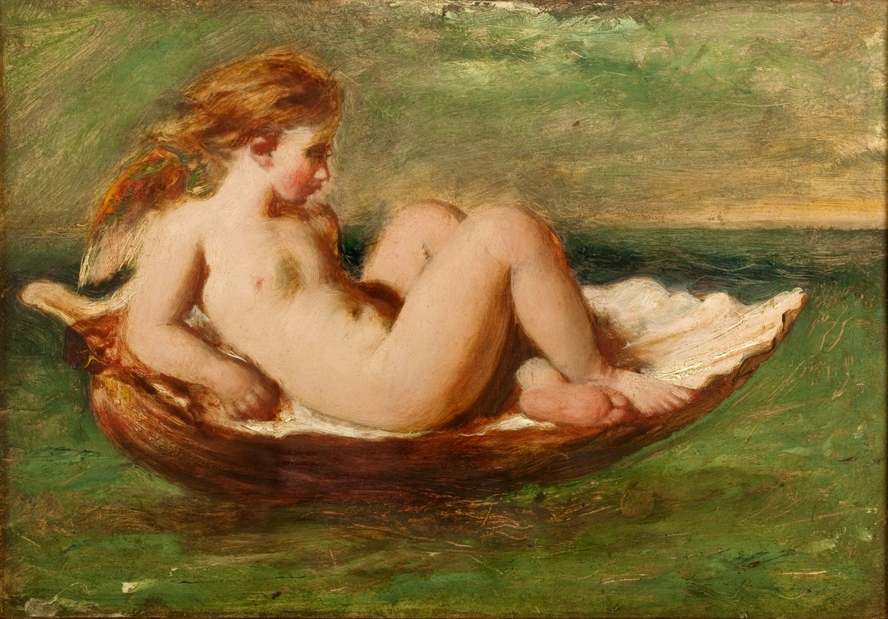 Ámor kagylóban alkotó: William Etty