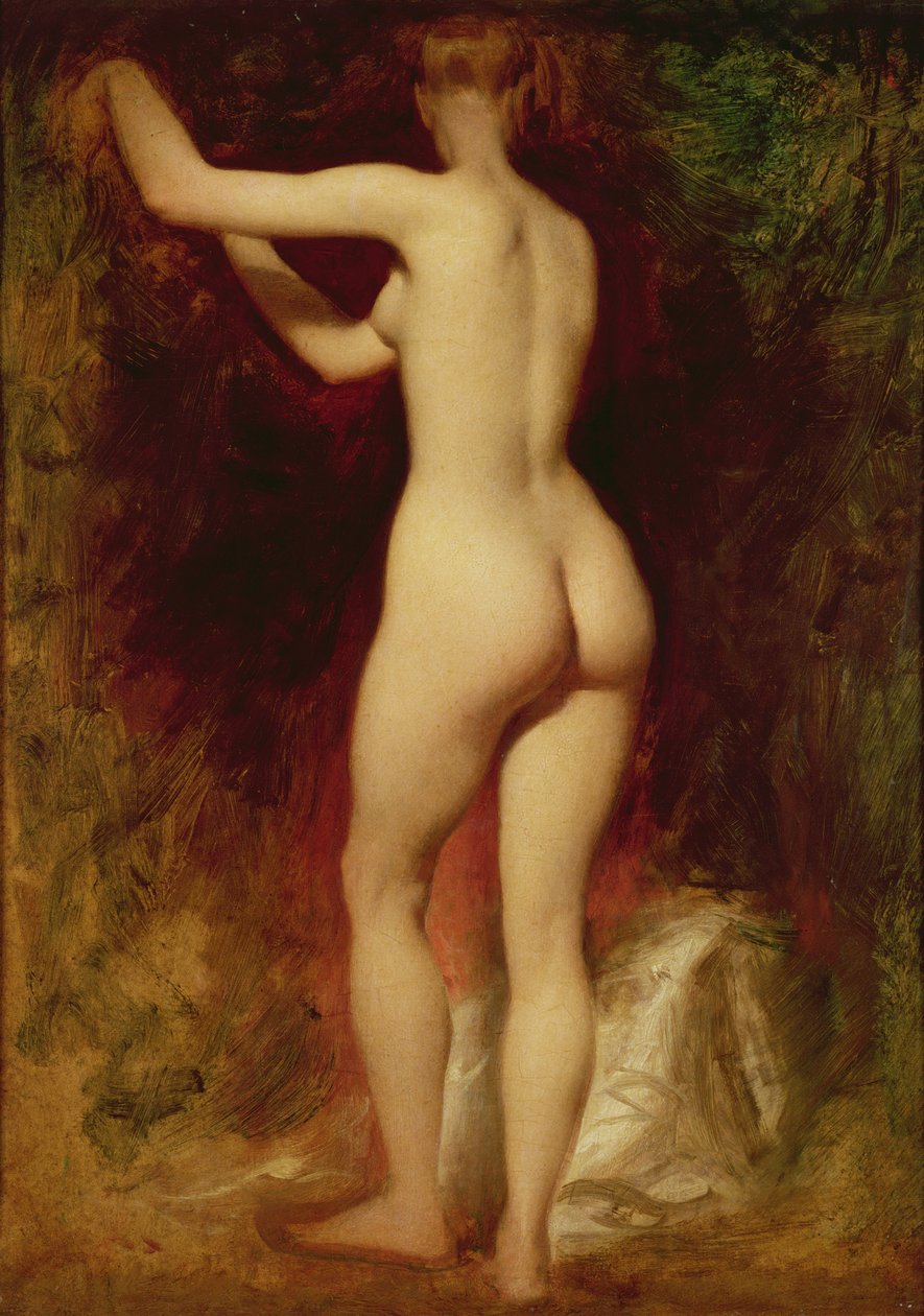 Női akt hátulról alkotó: William Etty