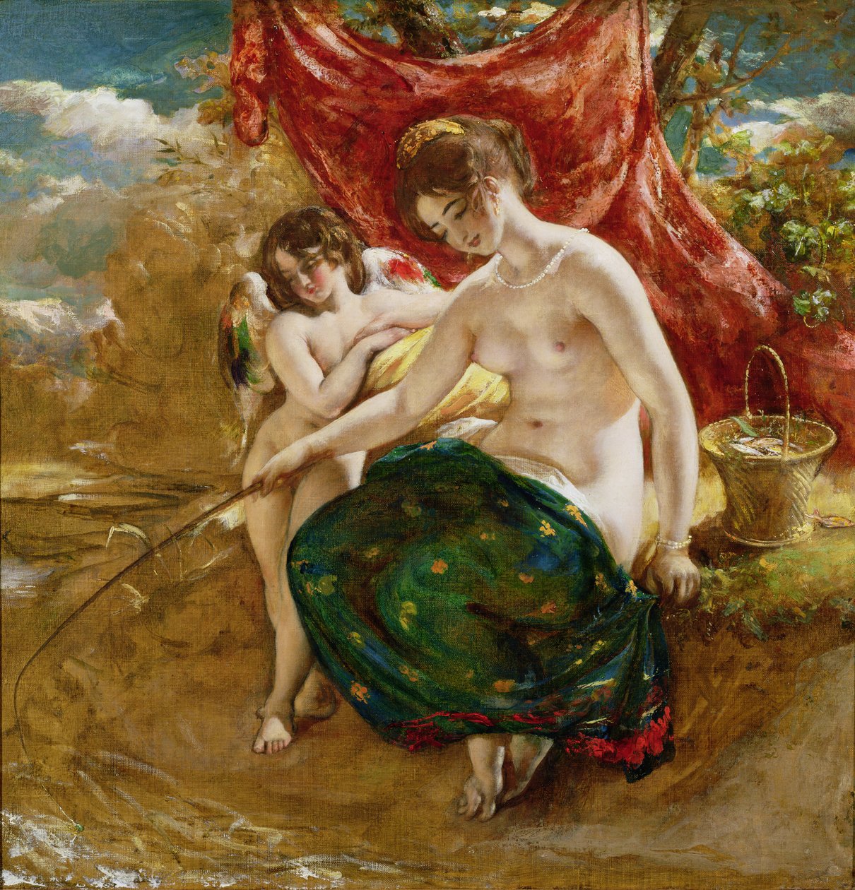 Szerelem horgászata, 1831 alkotó: William Etty