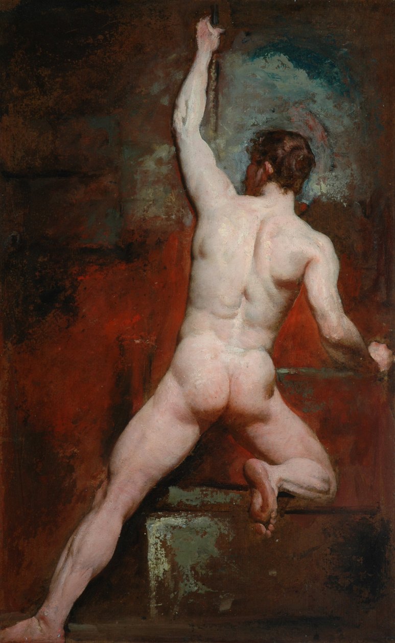 Akt férfi tanulmánya, 1807-49 körül alkotó: William Etty