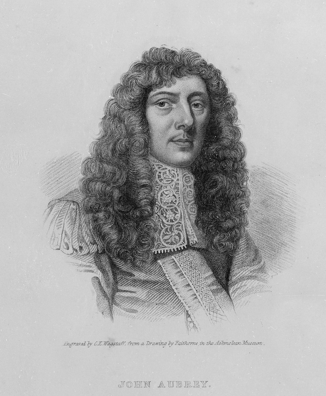 John Aubrey, metszette Charles Eden Wagstaff alkotó: William Faithorne