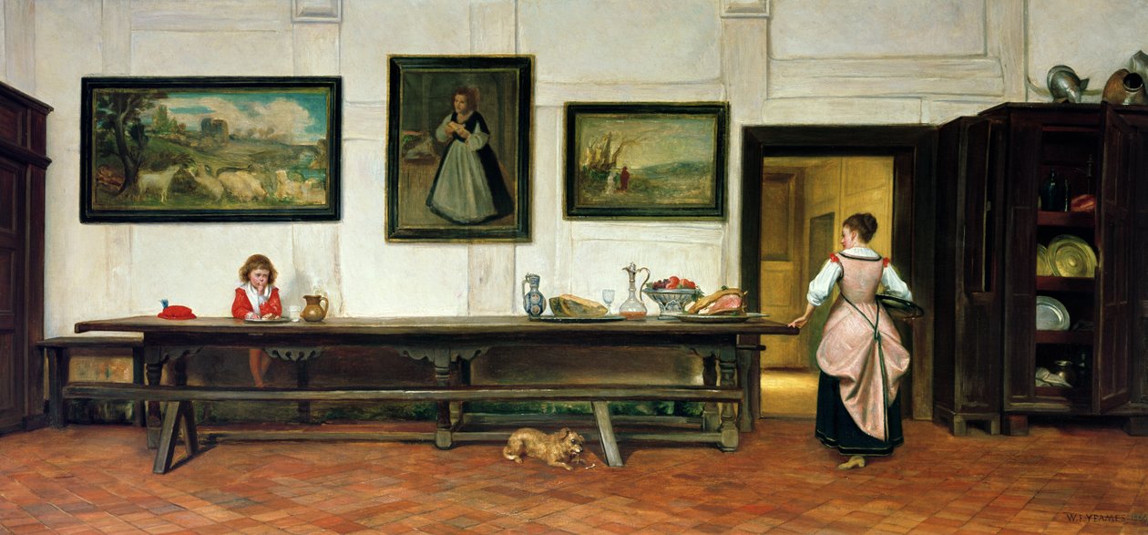 Egy ebédlő belseje, 1866 alkotó: William Frederick Yeames
