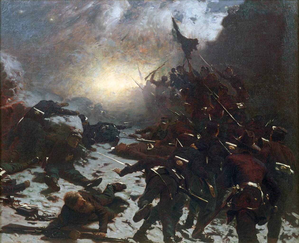 Az akkumulátor töltése, 1882 alkotó: Gilbert Gaul