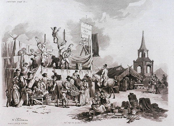 Country Fair, a Microcosmból, II. kötet, J. Hill metszet, 1806 körül alkotó: William Henry after Pyne