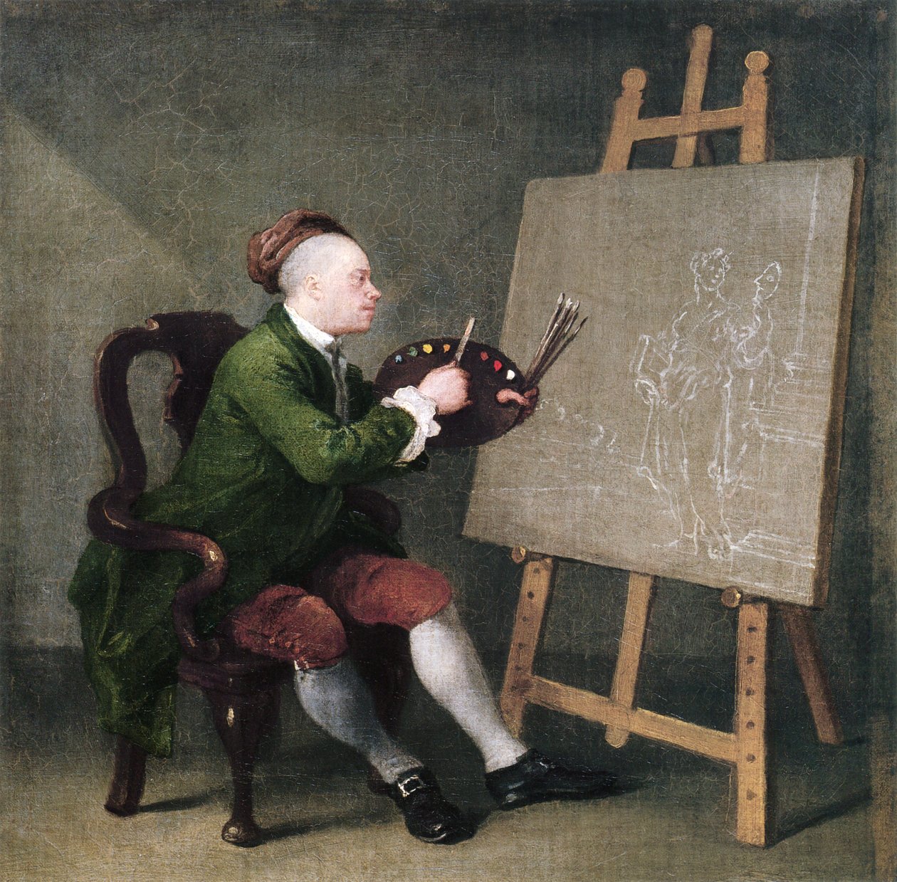 Önarckép alkotó: William Hogarth