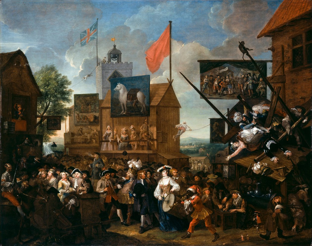 Southwark vásár alkotó: William Hogarth