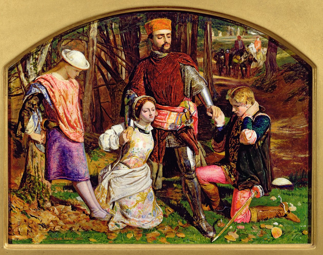 Valentine megmenti Silviát a Proteustól, 1851 (lásd: 104475) alkotó: William Holman Hunt