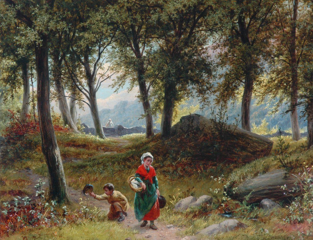 Az ösvény az erdőn át, 1795 alkotó: William I Bromley