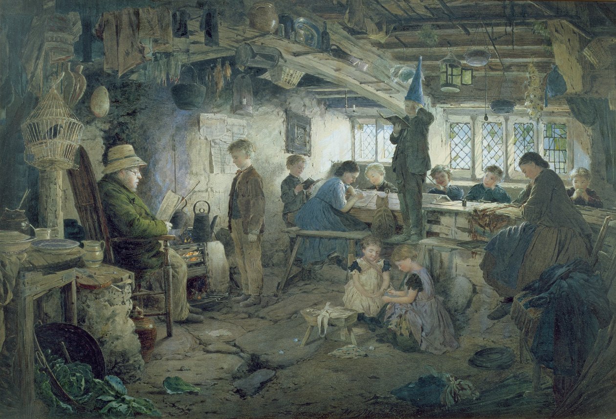 A szigorú iskolamester, 1868 alkotó: William Jabez Muckley