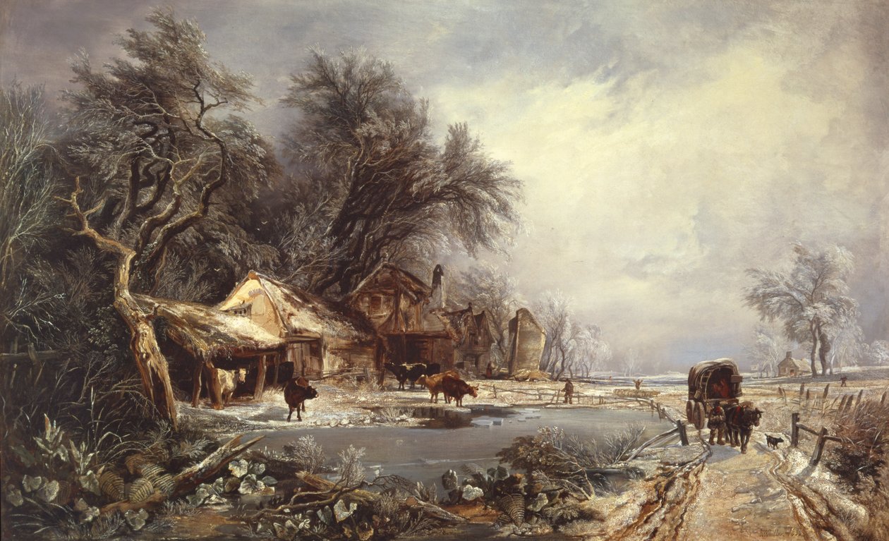 Téli táj, 1836 alkotó: William James Muller