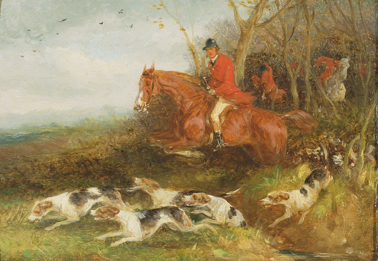 Foxhunting: Breaking Cover (olaj a malomdeszkán) alkotó: William Joseph Shayer