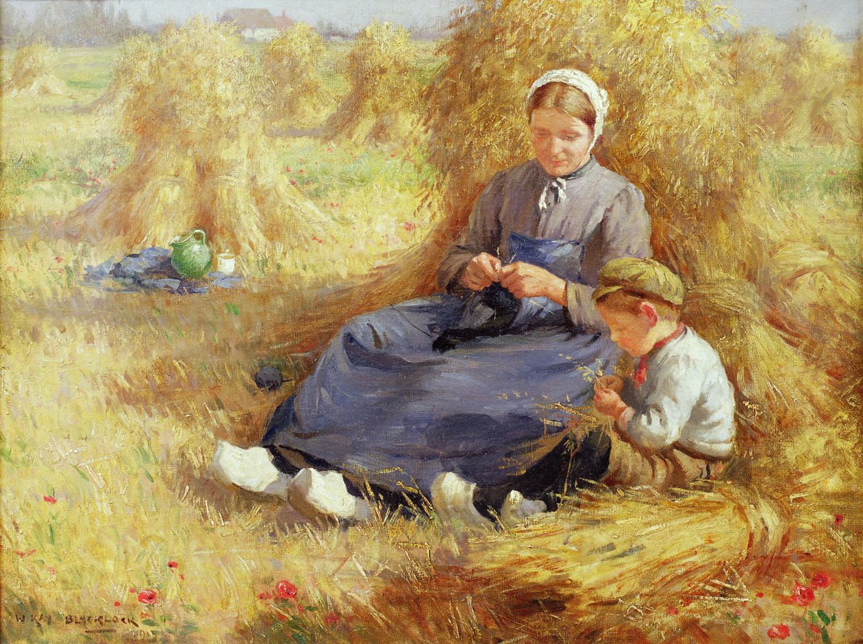 Déli pihenő, 1915 alkotó: William Kay Blacklock