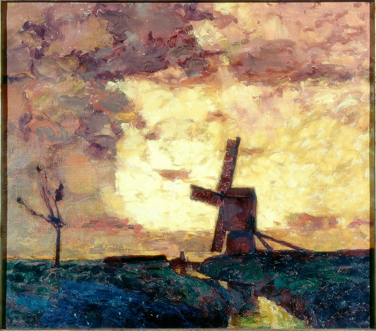 Szélmalom és Dyke alkotó: William Kiddier