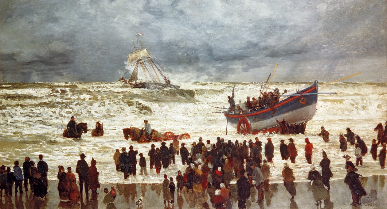 A mentőcsónak, 1873 alkotó: William Lionel Wyllie