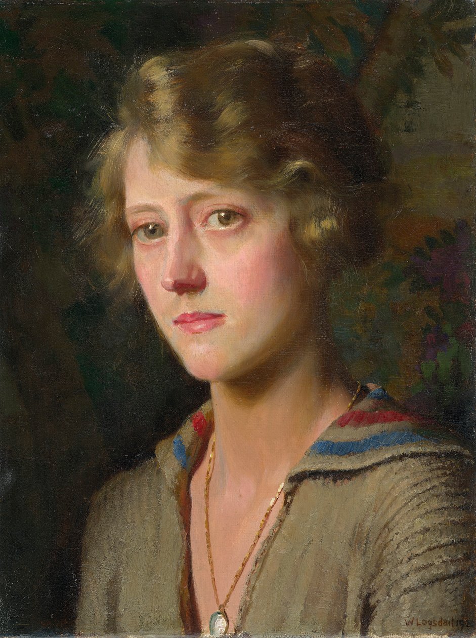 Mária, a művész lánya, 1920 (olaj, tábla, falapra fektetve) alkotó: William Logsdail
