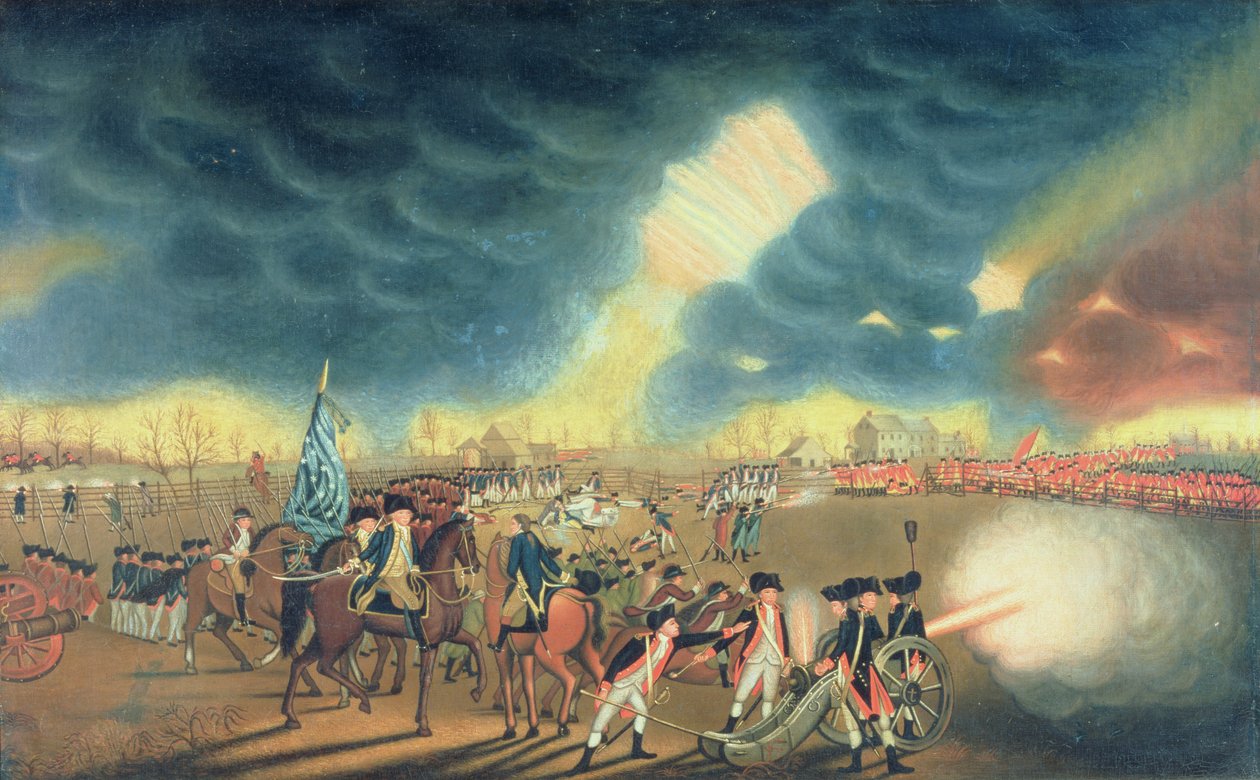 Princetoni csata 1777. január 3-án alkotó: William Mercer
