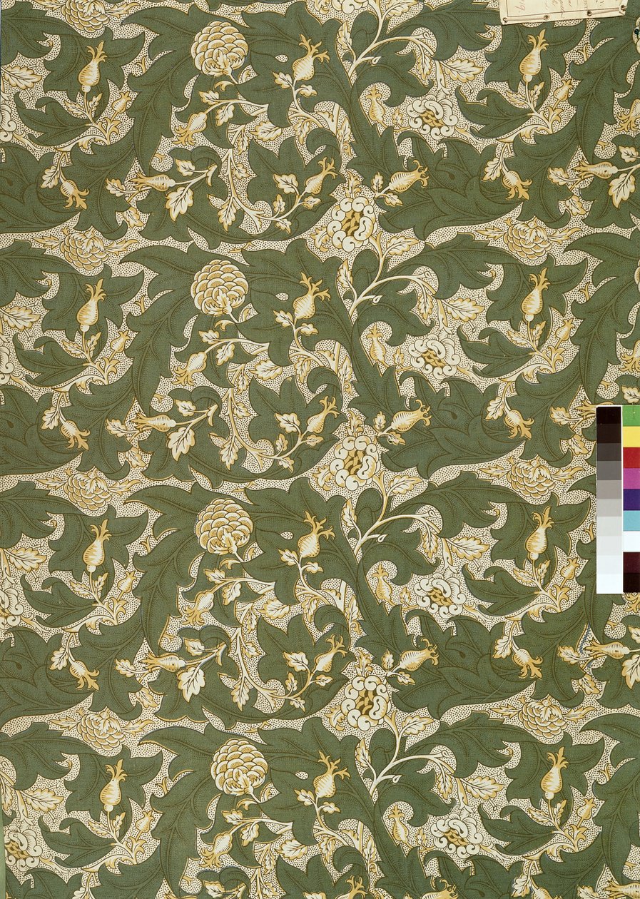 "Lea", 1912 (tömbnyomott pamut) alkotó: William Morris