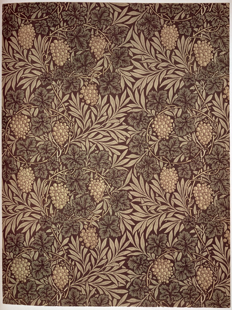 "Szőlő" tapéta, 1873 alkotó: William Morris